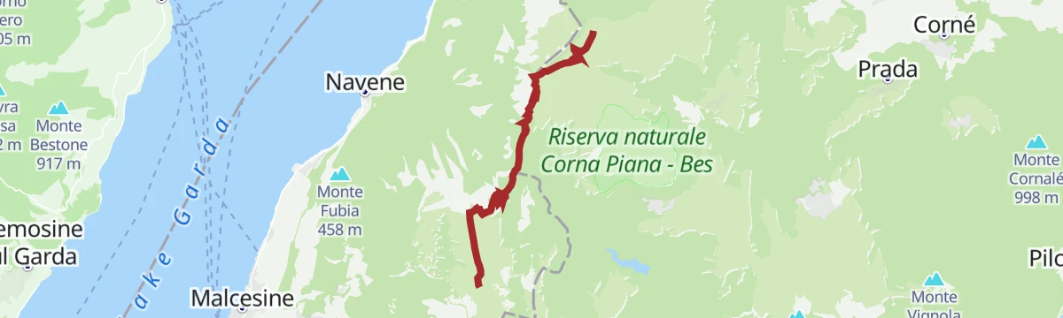 Route map: GardaTrek - Top Loop 7: Back to the water